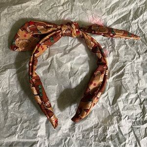 Gingerbread Bow Headband BNWOT